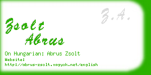 zsolt abrus business card